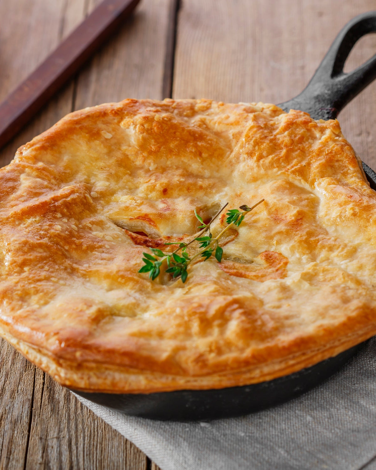 Comforting Chicken, Mushroom & Kale Pie