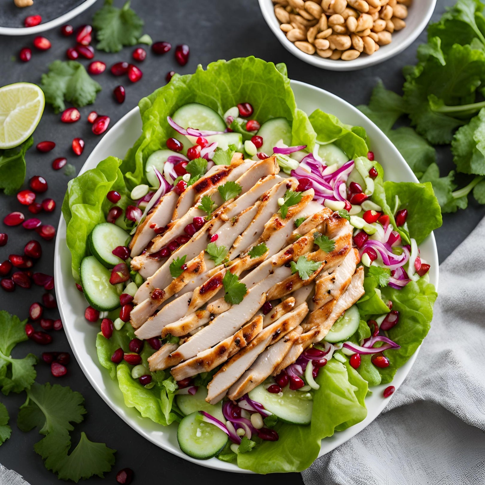 Vibrant Chicken Satay Salad Recipe
