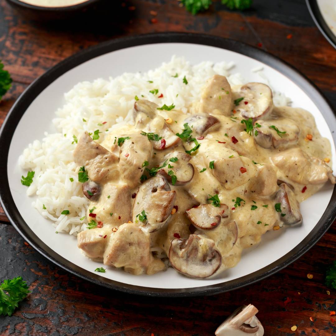 Creamy Tarragon Chicken with Mushrooms Recipe